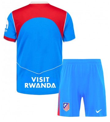 Atletico Madrid Tredjetrøje Børn 2025-26 Kortærmet (+ Korte bukser)